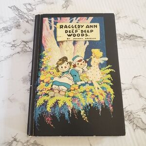 Antique Raggedy Ann Deep Deep Woods Illustrated Hardcover - Black, Blue, Yellow